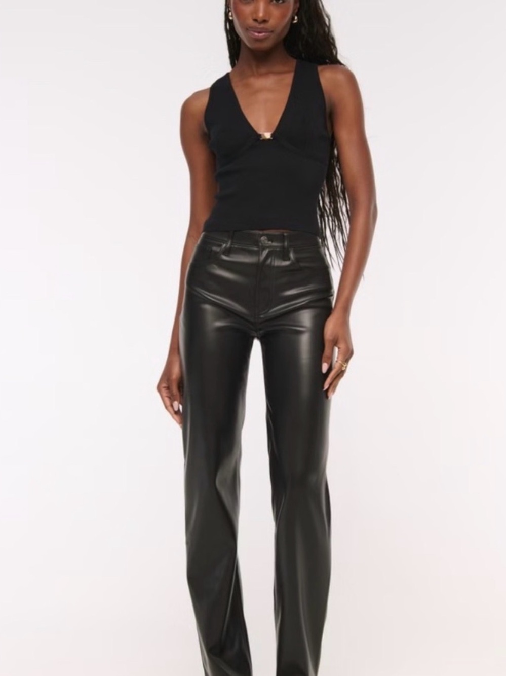 Abercrombie & Fitch Black High-Rise Skinny Jeans